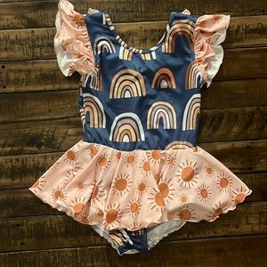 Leo Luvs Rainbow Skirted Leotard